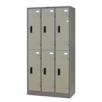 ราคา ตู้ล็อกเกอร์ 6 ประตู SURE LK-006 สีเทา/ครีม (1233800)
