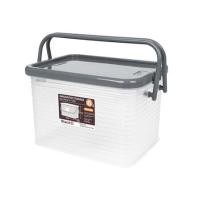 ราคา กล่องฝาล็อกหูหิ้ว 6 ลิตร STACKO 19.6x28.2x18.1 ซม. สีเทา (1235984)