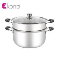 ราคา ชุดหม้อนึ่งพร้อมฝา 28 ซม. EKONO MIND 3 ชิ้น (1237266)