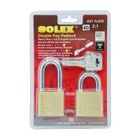 ราคา กุญแจคีย์อะไลก์ SOLEX D40 40 มม. สีทองเหลือง 2 ตัว/ชุด (1239453)