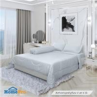 ราคา ชุดผ้าปูที่นอน 6 ฟุต 6 ชิ้น HOME LIVING STYLE FLORENCE สีเทา (1240104)