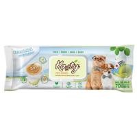 ราคา ผ้าเช็ดทำความสะอาดสัตว์เลี้ยง KASTY กลิ่น MELON MILK 70 แผ่น (1241143)