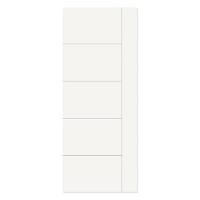 ราคา ประตูภายใน HDF METRO LINEA 05 80X200 ซม. สีขาว ไม่เจาะลูกบิด (1242154)