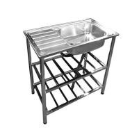 ราคา ซิงค์ขาตั้ง 1 หลุม 1 ที่พัก LINEA AJ 1B1D สีเงิน (1243551)