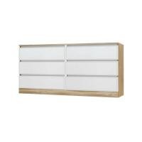 ราคา ตู้ลิ้นชัก 6 ลิ้นชัก BURO ANTARES LC160 DW สีอโรม่าโอ๊ค/ขาว (1244307)