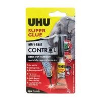 ราคา กาวพลังช้าง UHU SUPER GLUE ULTRA FAST CONTROL 3 ก. (1245838)
