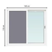 ราคา หน้าต่างบานเลื่อน UPVC S-S มุ้ง MHOLARN 120X110 ซม. สีขาว (1245895)