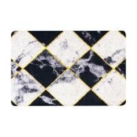 ราคา พรมเช็ดเท้าดักฝุ่น PRAW DE CHESS BOARD 50X75 ซม. สีดำ/ขาว (1246076)