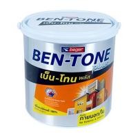 ราคา สีน้ำทาภายนอก BEGER BEN-TONE PLUS 001 สี COOL WHITE กึ่งเงา 1 แกลลอน (1246518)