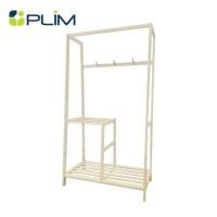 ราคา ราวแขวนผ้าไม้พร้อมราวพาดผ้า 80 ซม. PLIM MACHI สีไวท์โอ๊ค (1248726)