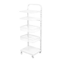 ราคา ชั้นวาง 5 ชั้น มีล้อ STACKO BRISK 35.5x30.7x103 ซม. สีขาว (1251336)