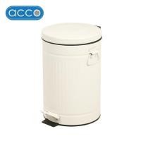 ราคา ถังขยะเหยียบกลม ACCO META 12 ลิตร สีครีม (1251340)