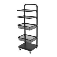 ราคา ชั้นวาง 5 ชั้น มีล้อ STACKO BRISK 35.5x30.7x103.6 ซม. สีดำ (1251353)