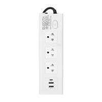 ราคา รางปลั๊กไฟ 3 ช่อง 1 สวิตช์ 2 USB 1 Type-C ELECKTA ET441C-3M 3 ม. สีขาว (1251473)