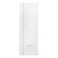 ราคา ประตูห้องน้ำ UPVC AZLE GROOVE P2 เกล็ดล่าง 70X200 ซม. สีขาว เจาะลูกบิด (1252145)