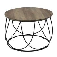 Koncept Furniture โต๊ะกลางเหล็กท๊อปไม้ สีไม้เข้ม รุ่น SANITY 19170399