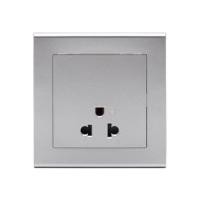 ราคา ชุดเต้ารับเดี่ยว 3 ขา SAHN D10L-SL สีเงิน (1253811)