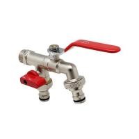 ราคา ก๊อกสนาม 2 หัว DEXZON 1/2 นิ้ว (1254301)