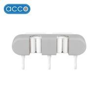 ราคา ที่เก็บอุปกรณ์ทำความสะอาดแบบติดผนัง 2 หัว 3 ตะขอ ACCO NAMI สีเทา (1254324)