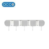 ราคา ที่เก็บอุปกรณ์ทำความสะอาดแบบติดผนัง 4 หัว 5 ตะขอ ACCO NAMI สีเทา (1254325)