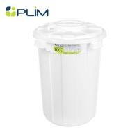 ราคา ถังน้ำกลมพร้อมฝาล็อค PLIM 100 ลิตร สีขาว (1254993)
