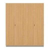 ราคา ตู้เสื้อผ้า 4 บานเปิด SB BUILT IN WARDROBE PLUS 59061080 200 ซม. สีไม้อ่อน (1258542)