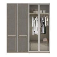 ราคา ตู้เสื้อผ้า 4 บานเปิด SB BUILT IN WARDROBE PLUS 59061022 200 ซม. สีเทา (1258572)