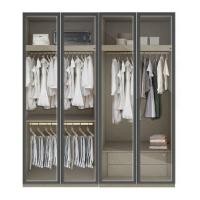 ราคา ตู้เสื้อผ้า 4 บานเปิด SB BUILT IN WARDROBE PLUS 59061004 200 ซม. สีดำ (1258666)