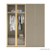 ราคา ตู้เสื้อผ้า 4 บานเปิด SB BUILT IN WARDROBE PLUS 59061023 200 ซม. สี RIO BROWN (1259239)