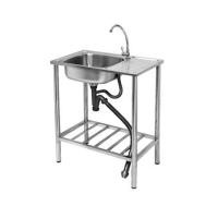 ราคา ซิงค์ขาตั้ง 1 หลุม 1 ที่พัก LUCKY FLAME STS-7545 สีเงิน (1259548)