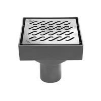 ราคา ตะแกรงกันกลิ่นแบบปูกระเบื้อง SUPER DRAIN 5.3 นิ้ว สีดำ/เทา (1259753)