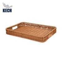 ราคา ตะกร้าหวายเทียมทรงเหลี่ยมมีช่องจับ KECH SIZE M 35x25x4.5 ซม. (1260818)