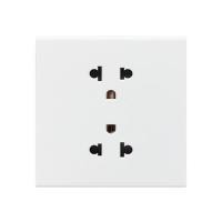 ราคา ชุดเต้ารับคู่ 3 ขา 2 ช่อง SAHN D102L-WHM สีขาวด้าน (1261972)