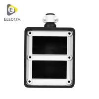 ราคา บล็อกยาง PVC 4 ช่อง ELECKTA EL-4CB สีขาว/ดำ (ไม่มีเต้ารับ) (1263672)