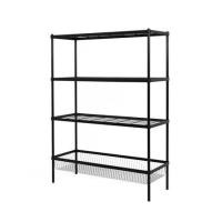 ราคา ชั้นวางของ 3 ชั้น + ตะกร้า 1 ชั้น FURDINI LINEAR สีดำ (1264037)