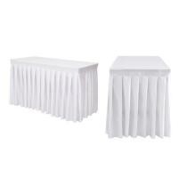 ราคา ผ้าคลุมโต๊ะสำเร็จรูปแบบจีบ FURDINI FINE 120X60 ซม. สีขาว (1264519)
