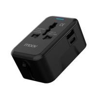 ราคา ปลั๊กแปลง 4 IN 1 UNIVERSAL 1 USB 1 TYPE C MOOV TA01 สีดำ (1266218)