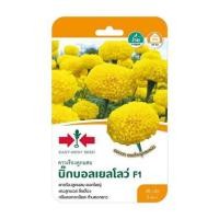 ราคา เมล็ดพันธุ์ดาวเรืองลูกผสม บิ๊กบอลเยลโลว์ F1 ศรแดง (1268499)