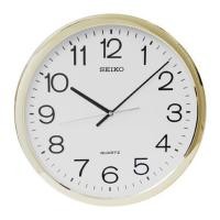 ราคา นาฬิกาแขวน SEIKO CLOCKS PQA041G 16 นิ้ว สีทอง (1268646)