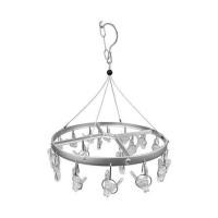 ราคา ห่วงตากผ้าอะลูมิเนียมกลมใหญ่ MBS 18 กิ๊บ สีขาว (1271003)