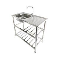 ราคา ซิงค์ขาตั้ง 1 หลุม 1 ที่พัก TECNOSTAR STT 100 สีเงิน (1271215)