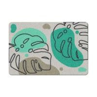 ราคา พรมเช็ดเท้าดักฝุ่น PRAW TROPICAL MONSTERA DE/PR238 50X75 ซม. สีเขียว (1273182)