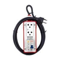 ราคา บล็อกยาง PVC 2 ช่อง พร้อมเบรกเกอร์ RCBO 16 แอมป์ SUNTECH RGB2O1510 5 เมตร สีขาว/ส้ม (1273594)