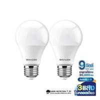 ราคา หลอด LED RACER A60 9 วัตต์ DAYLIGHT/COOL WHITE/WARM WHITE E27 แพ็ก 2 ชิ้น (1273907)