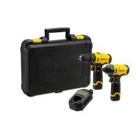 ราคา ชุดสว่านไขควงไร้สาย (พร้อมแบตเตอรี่) STANLEY SCHI10D2K-B1 12 โวลต์ แบตเตอรี่ 2.0AH 2 ก้อน (1273589)