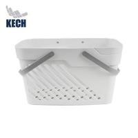 ราคา ตะกร้าพลาสติกเหลี่ยม มีหูหิ้ว KECH DAISY สีขาว (1270364)