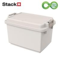 ราคา กล่องเก็บของ STACKO CIRCULAR PLUS 100 ลิตร 49.1x74.3x49.2 ซม. สีเทา (1269925)