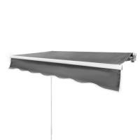 ราคา กันสาดผ้าพับได้ SUNSHIELD 395X300 ซม. สีเทาเข้ม (1253506)