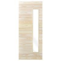 ราคา ประตูไม้สน D2D-809 90X220 ซม. สีธรรมชาติ ไม่เจาะลูกบิด (1274874)