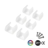 ราคา อุปกรณ์ตัวยึดสำหรับไฟเส้น LED HI-TEK RGB GEN2 แพ็ก 10 ชิ้น (1271313)